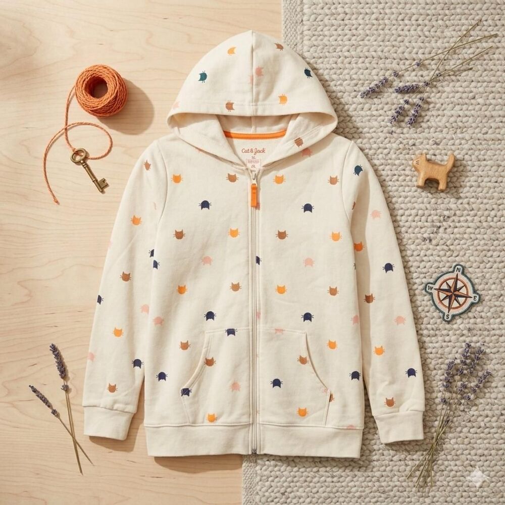 Cat-jack Cream and Tan Jacket